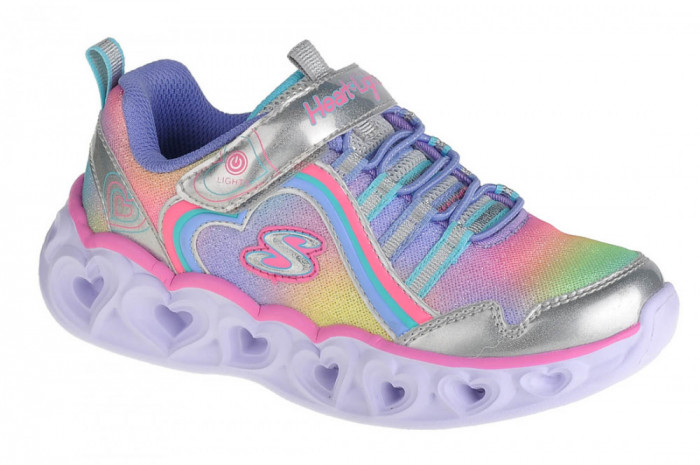 Pantofi pentru adidași Skechers Heart Lights-Rainbow Lux 302308L-SMLT gri