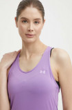 Under Armour top de antrenament culoarea violet