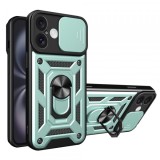 Husa pentru Apple iPhone 16 Plus, Techsuit, CamShield, Verde