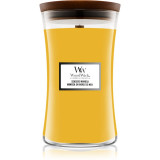 Woodwick Seaside Mimosa lum&acirc;nare parfumată cu fitil din lemn 609,5 g