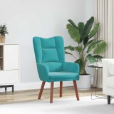 VidaXL Fotoliu de relaxare Turcoaz 63 x 67 x 94 cm Catifea