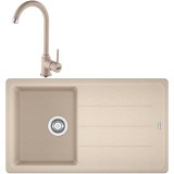 Pachet chiuveta bucatarie fragranite Franke BFG 611-86 + Baterie Pola 1.0, cartus ceramic, Avena