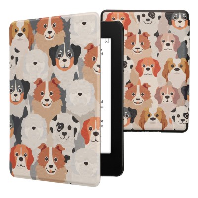 Husa Kwmobile pentru Amazon Kindle Paperwhite 11, Multicolor, Piele ecologica, KWM000017FL025C foto