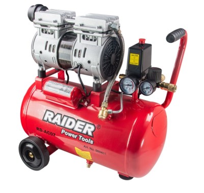 Compresor aer 24l 0.75kW fara ulei RD-AC07 HardWork ToolsRange foto