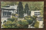 (148) CARTE POSTALA ROMANIA - BAILE HERCULANE - PARCUL, SALONUL DE CURA SI HOTEL, Necirculata, Printata