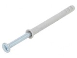 Plastic Anchor with Screw 5x50 Zinc-Plated Steel 100pcs