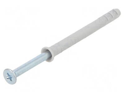 Plastic Anchor with Screw 5x50 Zinc-Plated Steel 100pcs foto