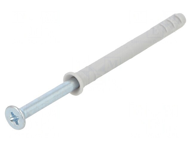 Plastic Anchor with Screw 5x50 Zinc-Plated Steel 100pcs