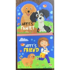 Arty s family, Arty s friend (Familia lui Arty, Prietenul lui Arty -carte cartonata in engleza)