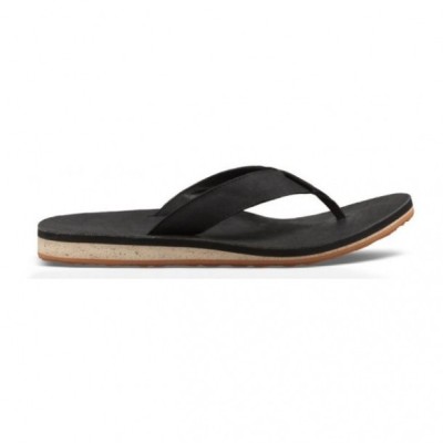 Slapi Teva Classic Flip Premium Leather Negru - Black foto