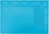 Covoras Silicon Reparatii Albastru 32cm Suport Montaj Pistol Lipit Protectie Antistatic ESD