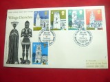 Plic FDC - Biserici rurale 1972 Anglia