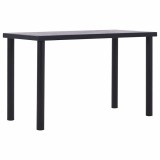 Cumpara ieftin Masa de bucatarie, negru &amp; gri beton, 120 x 60 x 75 cm, MDF