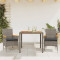 vidaXL Set mobilier grădină cu perne 3 piese gri poliratan/lemn acacia