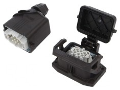 Conector HDC tată-mamă 500V 16A 6P+E