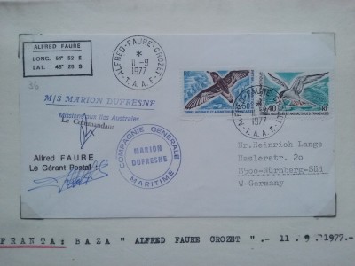 1977-Franta-Baza Alfred Faure Crozet-Plic circ. foto