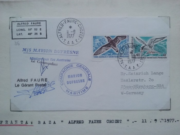 1977-Franta-Baza Alfred Faure Crozet-Plic circ.