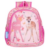 Rucsac gradinita Too Cute, 2 buzunare laterale, Roz