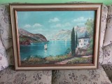V&acirc;nd tablou pictat pe panza William Ullrich, Peisaje, Ulei, Art Deco