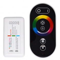 Controller led RGB cu telecomanda Touch RF 3xAAA neincluse 12-24V max.4A CH S-103 10107483