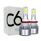 2 x Led H11 lumini ,Faruri, becuri led, lumini auto, DRL,COB 72w 7600lm