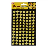 Set Autocolante Emoticon Stele, 84 Bucăți, Galben, Oem