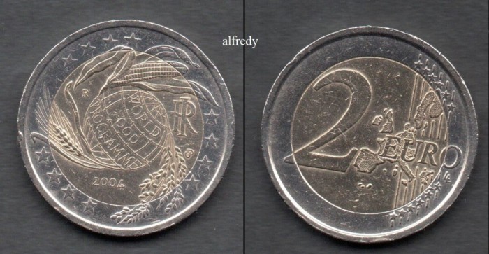 ITALIA 2004 2 euro, WORLD FOOD PROGRAMME