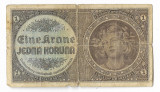 Bancnota 1 krone 1940 - Protectorat Bohemia si Moravia