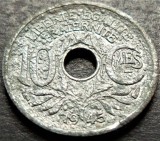 Cumpara ieftin Moneda istorica 10 CENTIMES - FRANTA, anul 1945 * cod 5040 = Model mic, Europa, Zinc