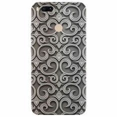 Husa silicon pentru Xiaomi Mi A1, Baroque Silver Pattern foto