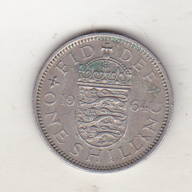 bnk mnd Marea Britanie Anglia 1 shilling 1964 foto