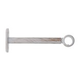 Set Consolă Galerie Simplă Inchisa Fi20/15 Cm &ndash; Alb/Auriu Compoziție Fier Forjat