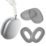 Set 2 Perne de urechi si 2 huse Kwmobile pentru Apple AirPods Max, Negru, Silicon, KWM0000193U002C