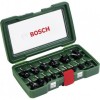 Set 15 freze HM tija de 8 mm, Bosch