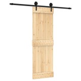 Cumpara ieftin Usa glisanta cu set de feronerie 70x210 cm, lemn masiv de pin