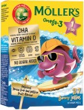 Pestisori gumati Omega 3 cu lemon lime si fructul pasiunii, 27 jeleuri, Moller&#039;s