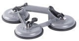 Ventuza tripla pentru sticla Strend Pro CUP-785, aluminiu, 100 kg, 127 mm