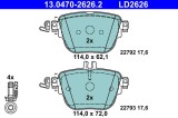 ATE 13.0470-2626.2 ATE Ceramic set placute frana disc