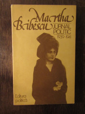 JURNAL POLITIC 1939-1941 - MARTHA BIBESCU foto