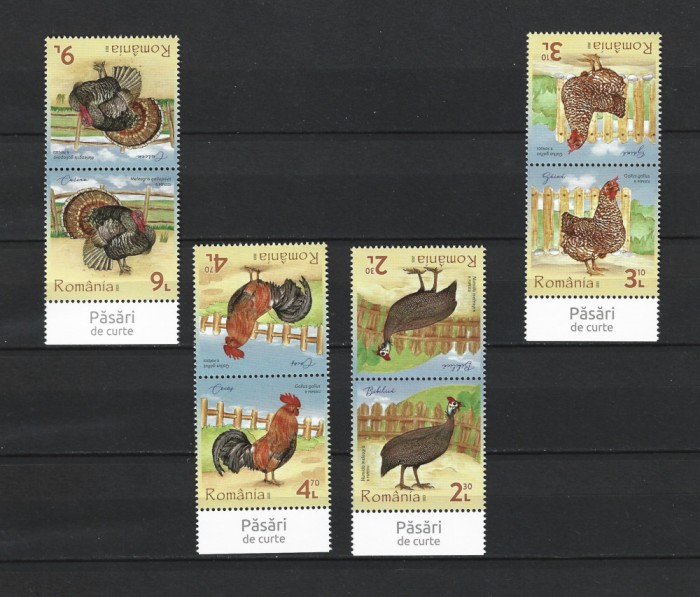 ROMANIA 2023 - PASARI DE CURTE, TETE BECHE 2, MNH - LP 2430