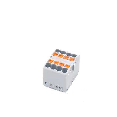 Conectori 225-8 PTFIX 2.5mm pe sina DIN foto