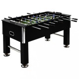 VidaXL Masă de fotbal, negru, 140 x 74,5 x 87,5 cm, oțel, 60 kg