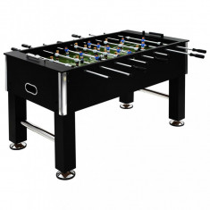 vidaXL Masă de fotbal, negru, 140 x 74,5 x 87,5 cm, oțel, 60 kg