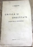 E. 1 Carte Critica si onestitate - C. Manolache - Raspuns D-lui S. Cioculescu, Editura Marvan, Critica Literara Veche Interbelica