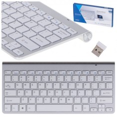 Tastatura wireless Smart TV argintie