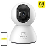 CAMERA IP Interior Baseus P1, 3K, 4MP 2560 x 1440, unghi pana la 360 grade, wireless, slot SD card, alb S0TV012132 (timbru verde 0.8 lei) - 6932172662