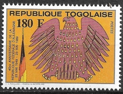 B1896 - Togo 1989 - Aniversari 3v.,neuzat perfecta stare foto