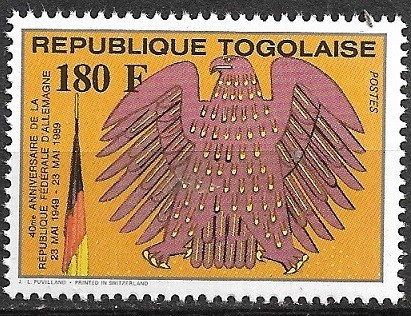 B1896 - Togo 1989 - Aniversari 3v.,neuzat perfecta stare
