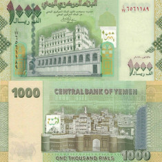 YEMEN █ bancnota █ 1000 Rials █ 2017 █ P-36c █ UNC █ necirculata