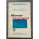 Valeriu Cristea - Alianțe literare